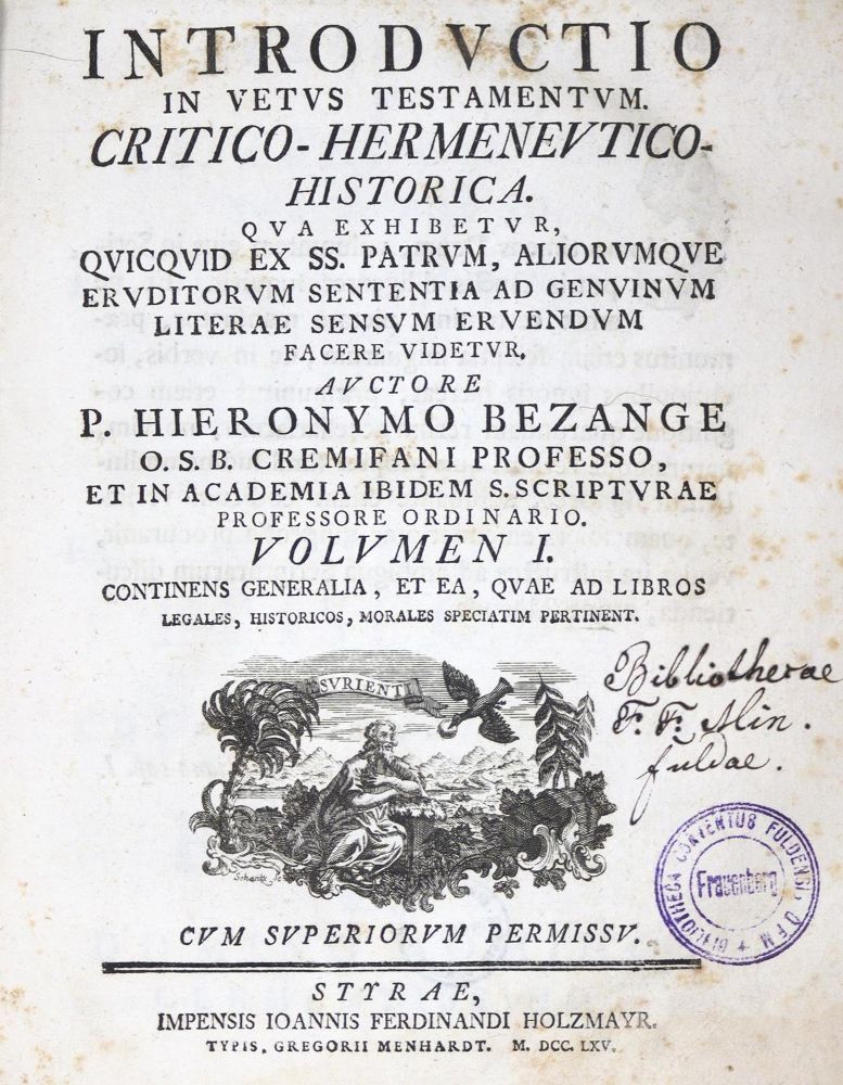Große Abbildung Nr.1: 123-35 Besange,H.: (Alte Drucke, Handschriften und Theologie)