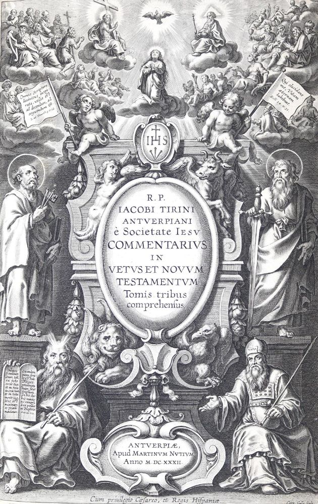 Große Abbildung Nr.1: 123-350 Tirinus,J.: (Alte Drucke, Handschriften und Theologie)