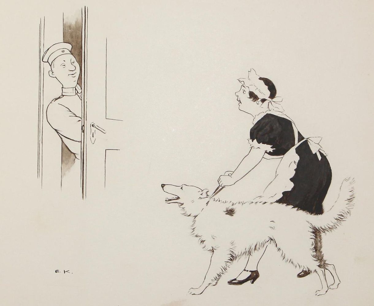 Große Abbildung Nr.1: 123-3500 Kirchner, Eugen: (Künstlergraphik, Karikatur)