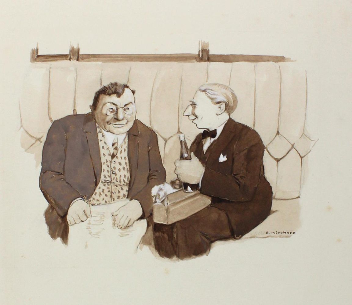 Große Abbildung Nr.2: 123-3502 Kirchner, Eugen: (Künstlergraphik, Karikatur)