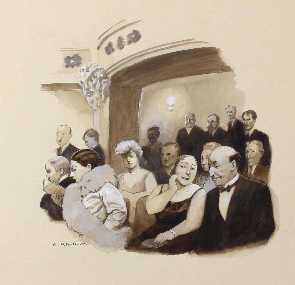 Große Abbildung Nr.2: 123-3511 Kirchner, Eugen: (Künstlergraphik, Karikatur)