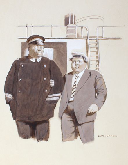 Große Abbildung Nr.1: 123-3512 Kirchner, Eugen: (Künstlergraphik, Karikatur)