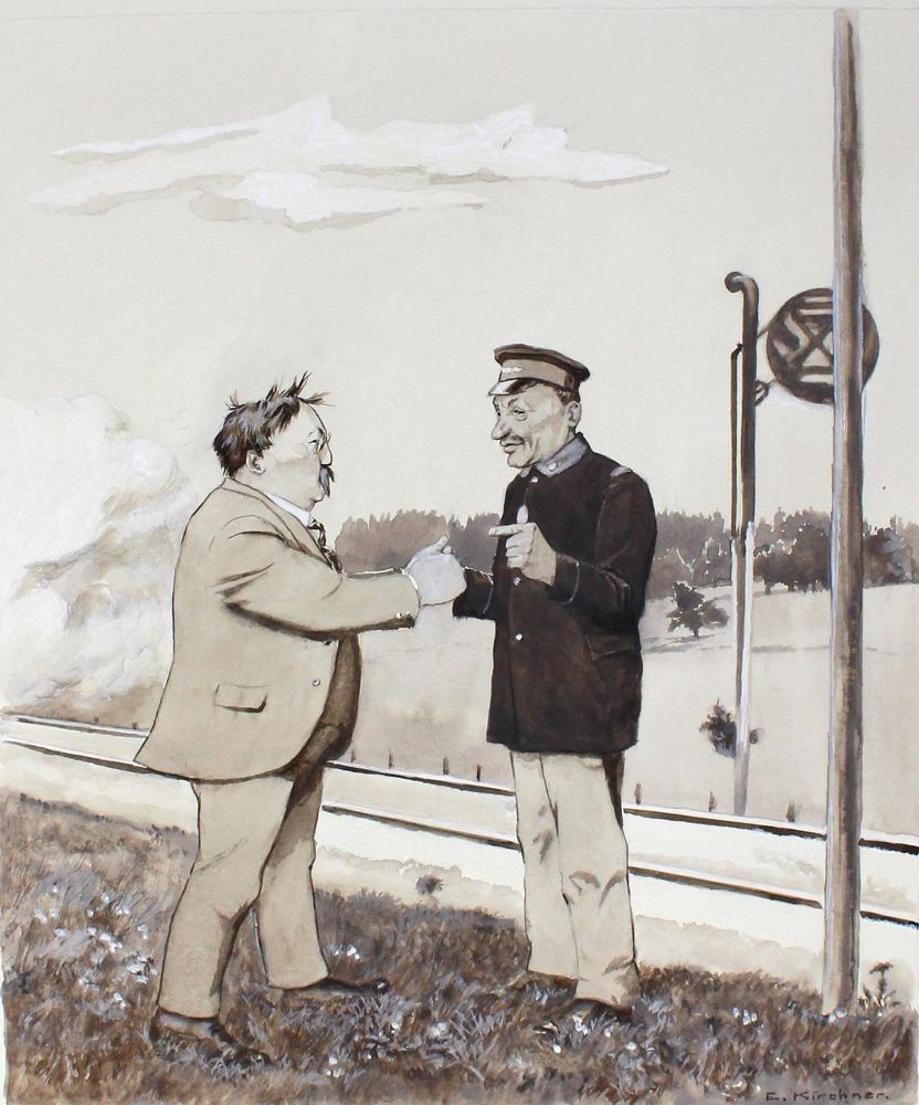 Große Abbildung Nr.3: 123-3512 Kirchner, Eugen: (Künstlergraphik, Karikatur)