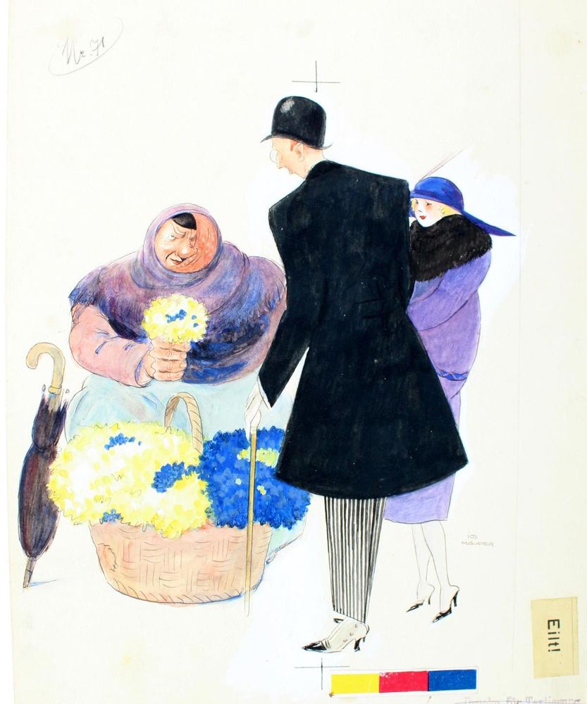 Große Abbildung Nr.1: 123-3533 Mauder, Josef: (Künstlergraphik, Karikatur)