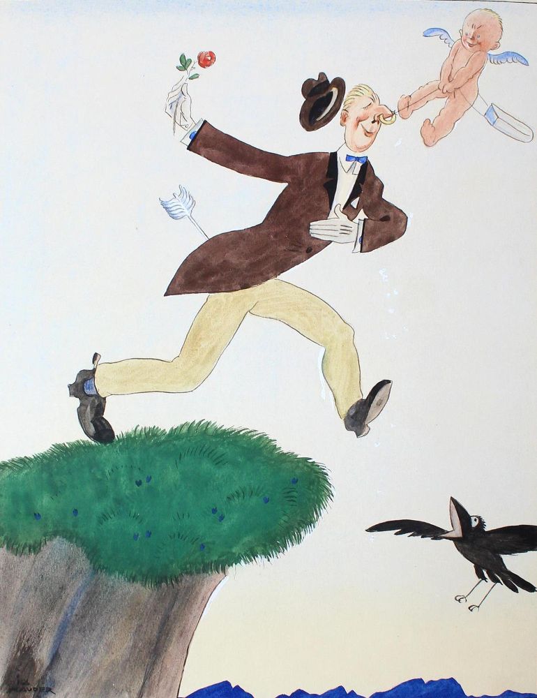 Große Abbildung Nr.1: 123-3537 Mauder, Josef: (Künstlergraphik, Karikatur)