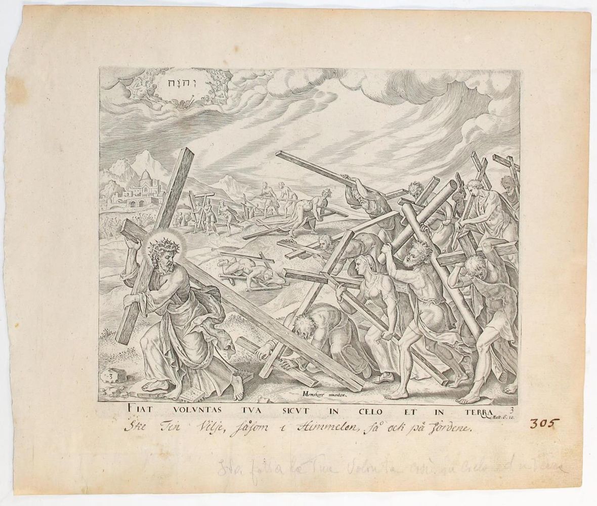 Große Abbildung Nr.3: 123-356 Heemeskerck, Maarten van: (Vater Unser)