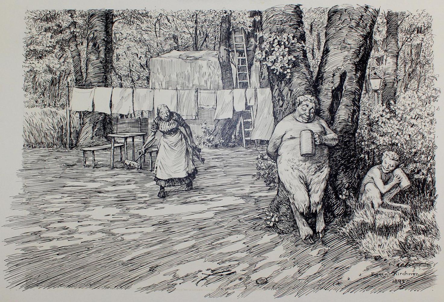 Große Abbildung Nr.1: 123-3561 Kirchner, Eugen: (Künstlergraphik)