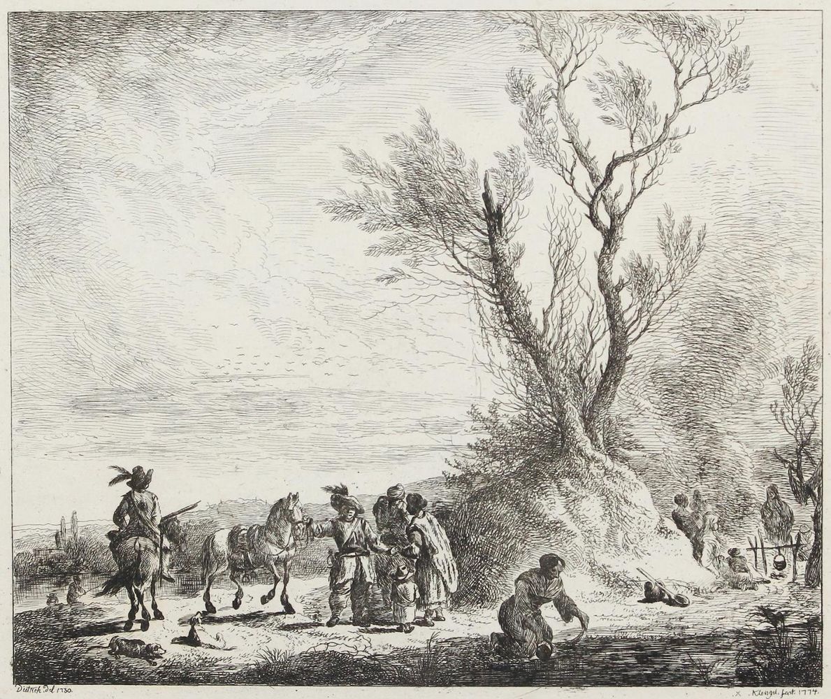 Große Abbildung Nr.1: 123-3587 Klengel, Johann Christian: (Künstlergraphik)