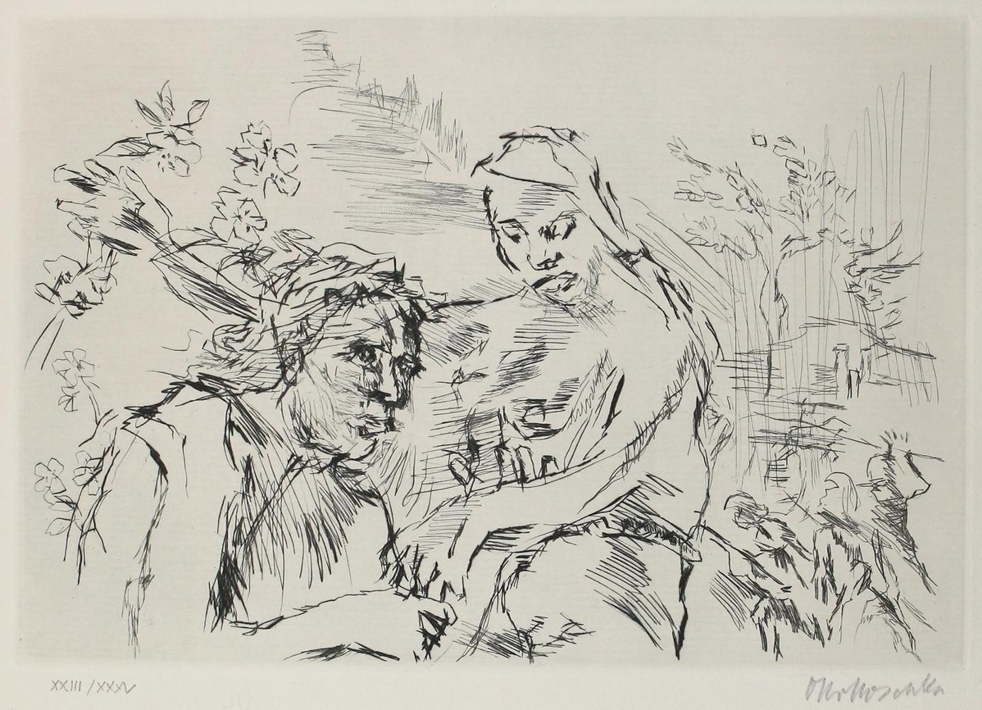 Große Abbildung Nr.1: 123-3605 Kokoschka, Oskar: (Künstlergraphik)