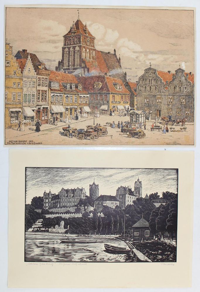 Große Abbildung Nr.3: 123-3633 Konvolut: (Künstlergraphik)