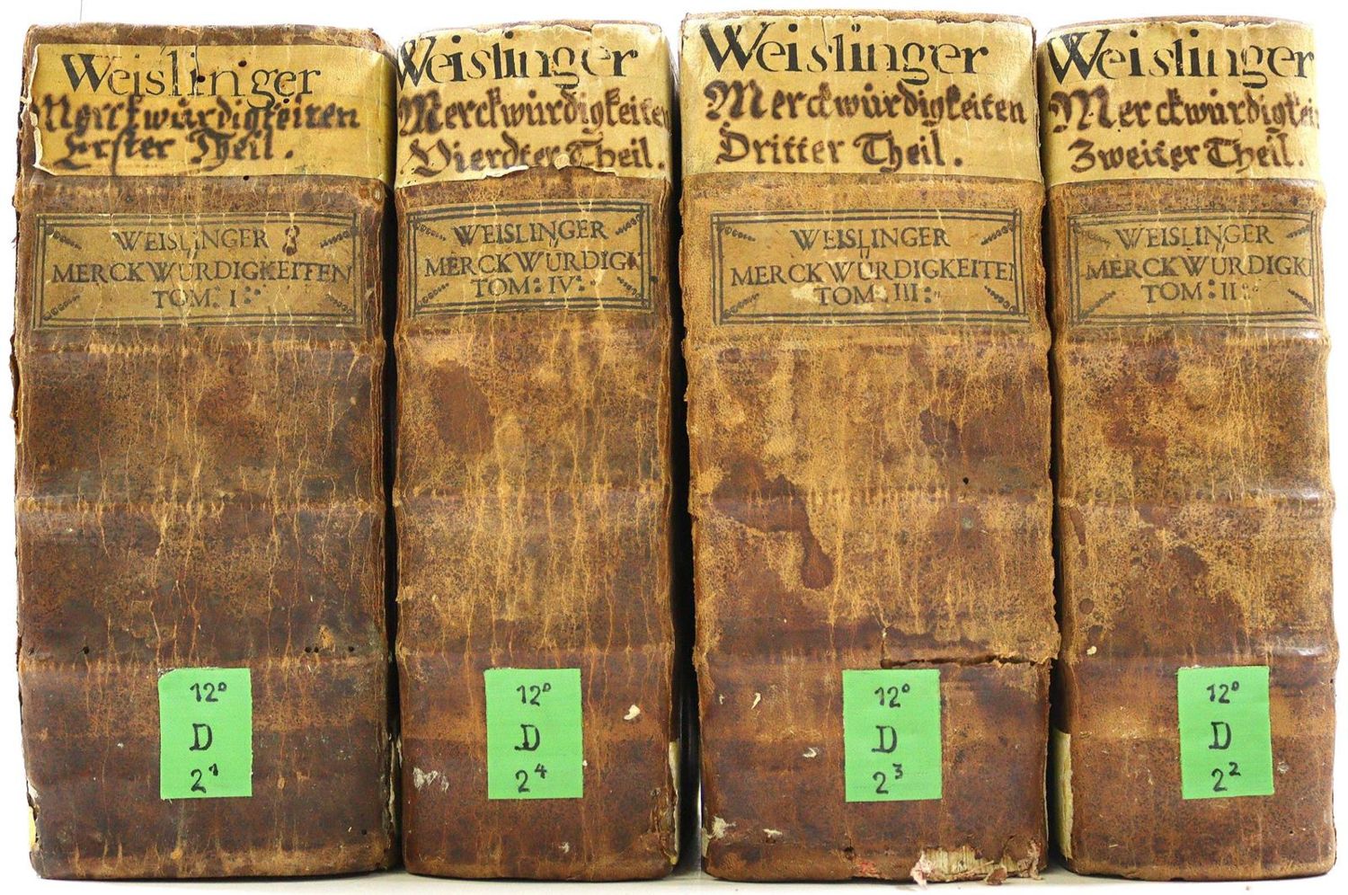 Große Abbildung Nr.2: 123-365 Weislinger,J.N.: (Alte Drucke, Handschriften und Theologie)