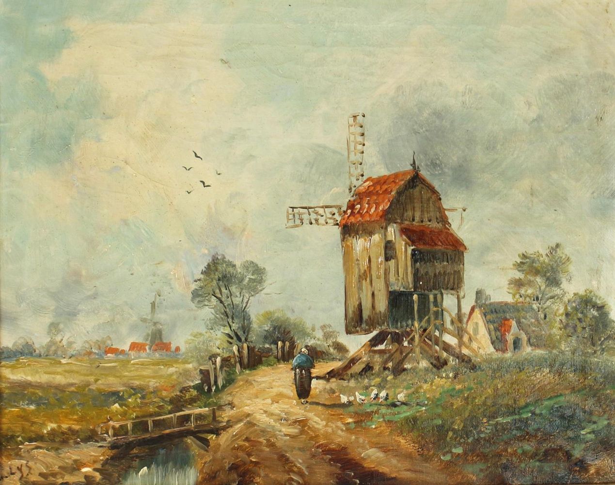 Große Abbildung Nr.1: 123-3676 Landschaftsdarstellung: (Künstlergraphik)