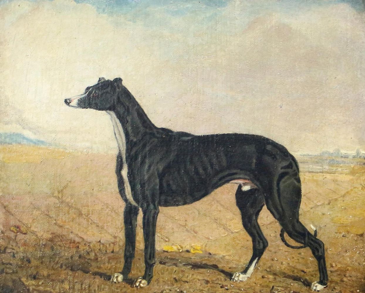 Große Abbildung Nr.1: 123-3724 Marshall, Lambert: (Künstlergraphik, Marshall, Windhund)
