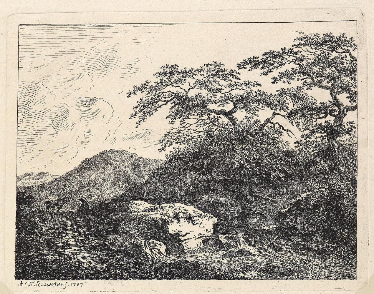 Große Abbildung Nr.1: 123-3898 Rauscher, Johann August Friedrich: (Künstlergraphik)