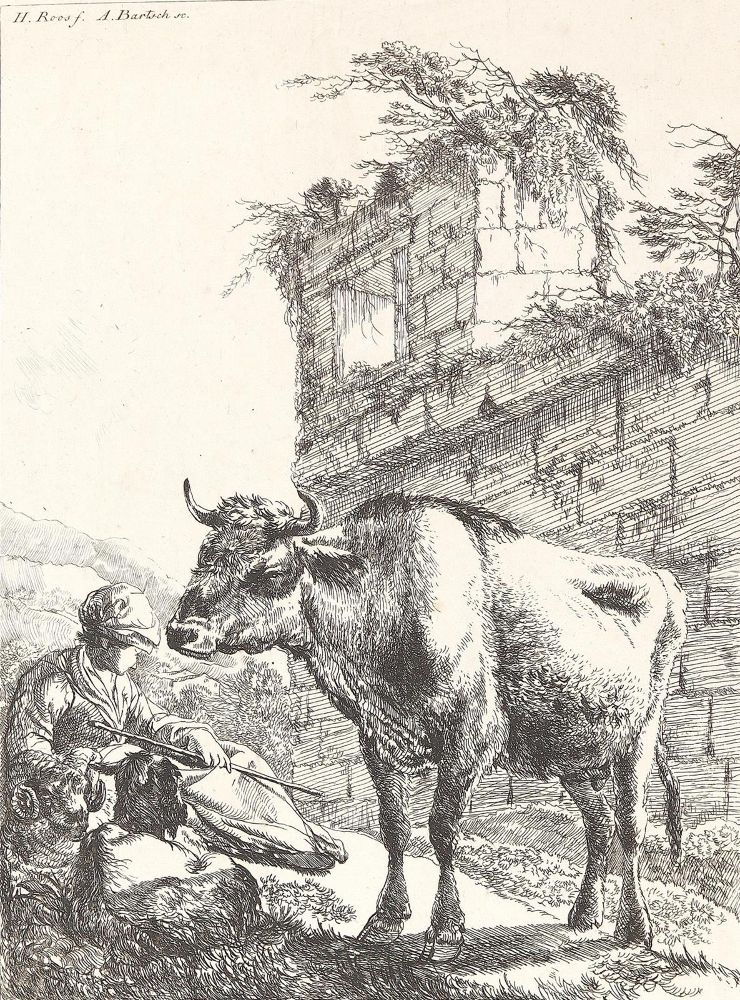 Große Abbildung Nr.1: 123-3934 Roos, Johann Heinrich: (Künstlergraphik)