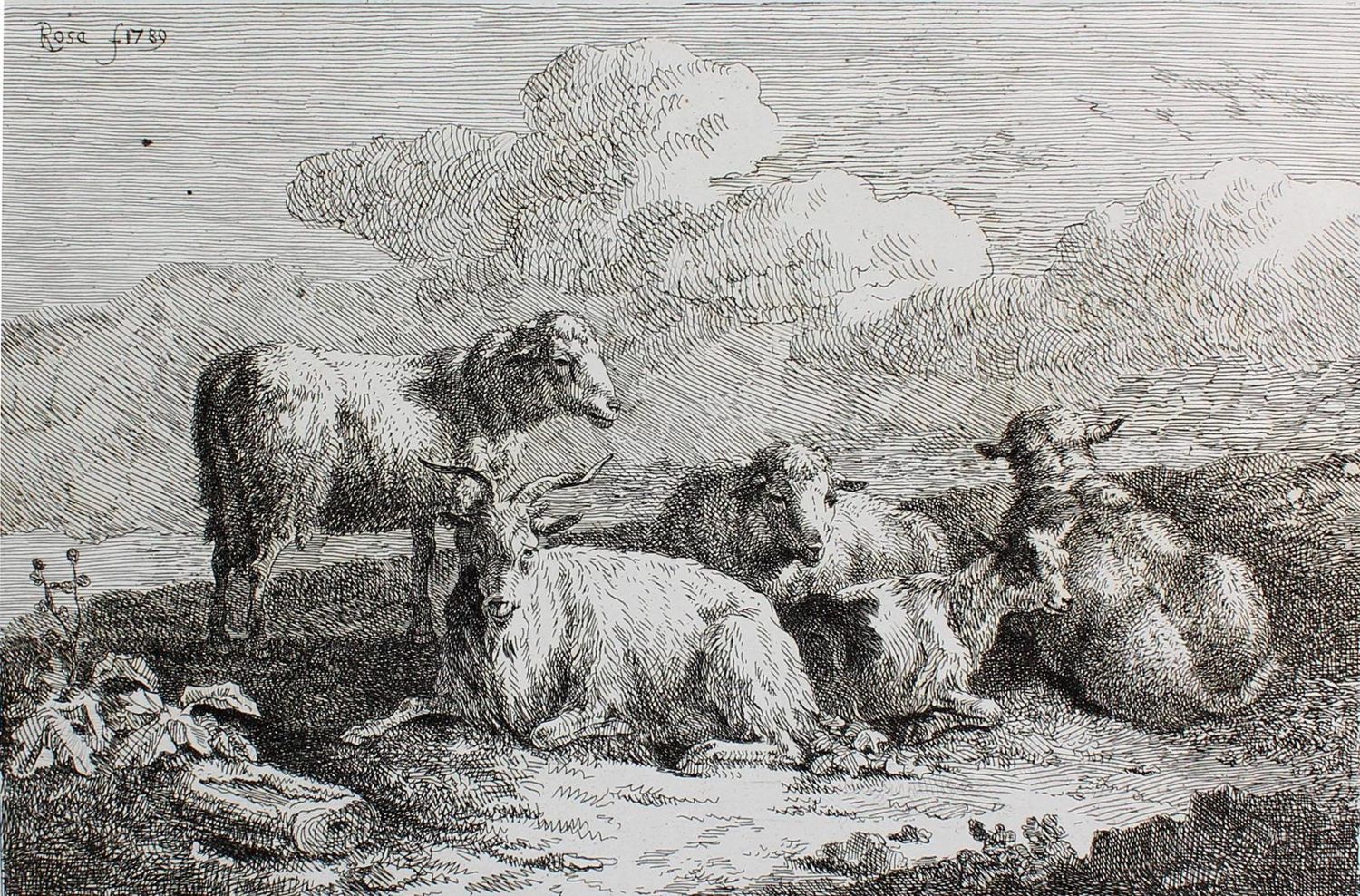 Große Abbildung Nr.1: 123-3938 Roos, Joseph: (Künstlergraphik)