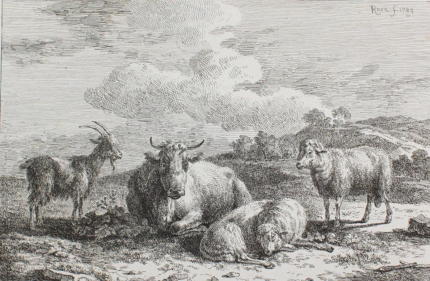 Große Abbildung Nr.3: 123-3938 Roos, Joseph: (Künstlergraphik)
