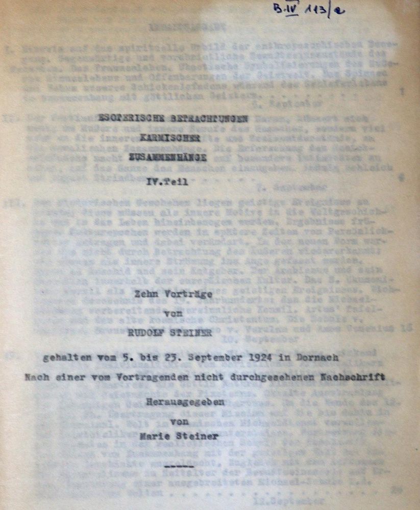 Große Abbildung Nr.1: 123-410 Steiner,M.: (Grenzwissenschaften und Okkultismus, Anthroposophie)