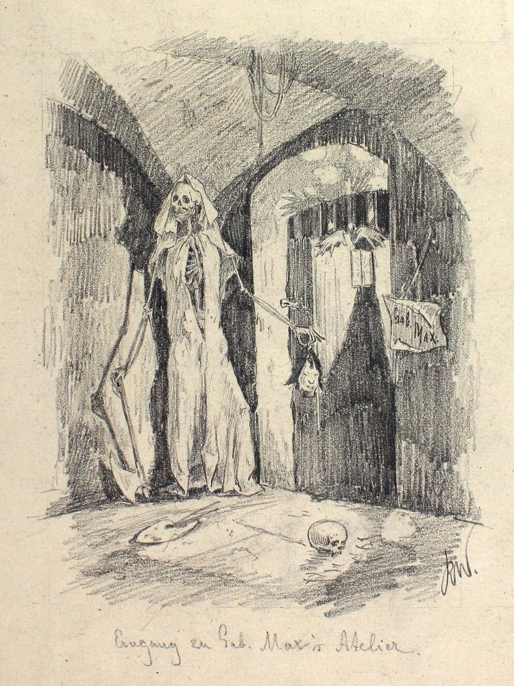 Große Abbildung Nr.1: 123-4100 Wintzer, Richard: (Künstlergraphik, Totentanz)