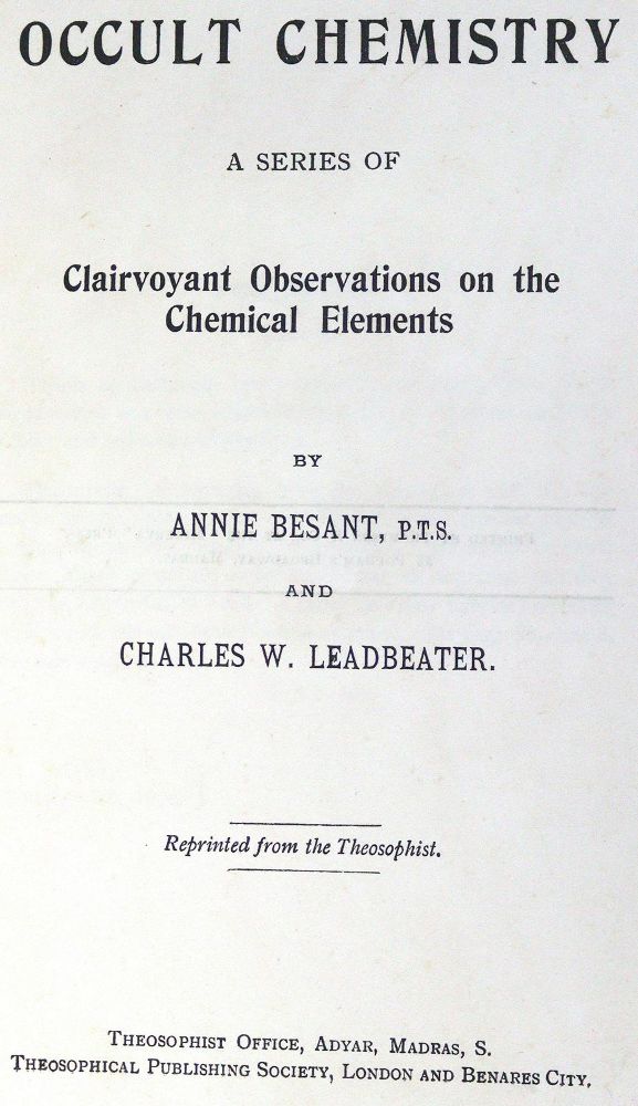 Große Abbildung Nr.1: 123-411 Besant,A. u. C.W.Leadbeater.: (Grenzwissenschaften und Okkultismus)