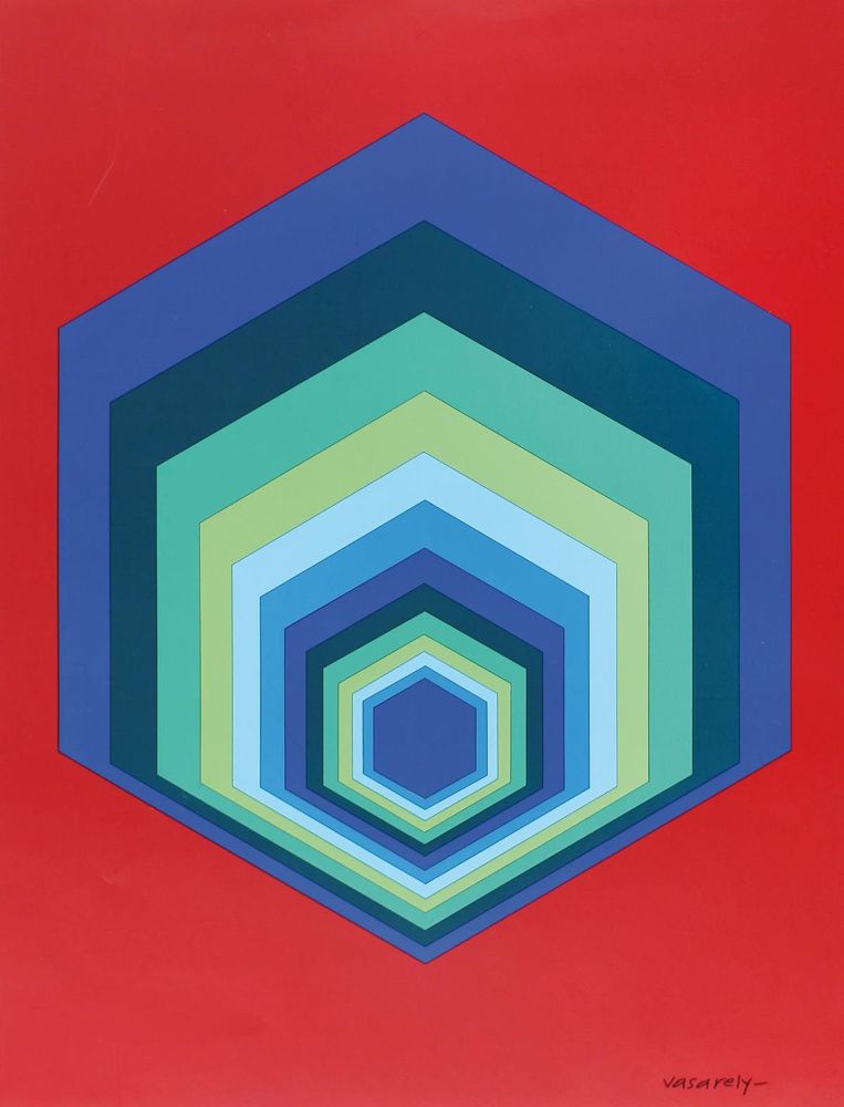 Große Abbildung Nr.1: 123-4133 Vasarely, Victor: (Künstlergraphik)