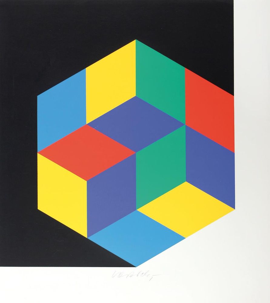 Große Abbildung Nr.1: 123-4134 Vasarely, Victor: (Künstlergraphik)