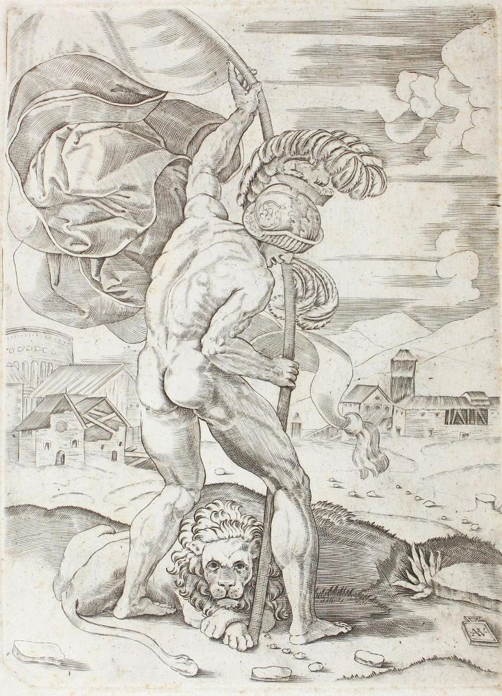 Große Abbildung Nr.1: 123-4139 Veneziano, Agostino: (Künstlergraphik)