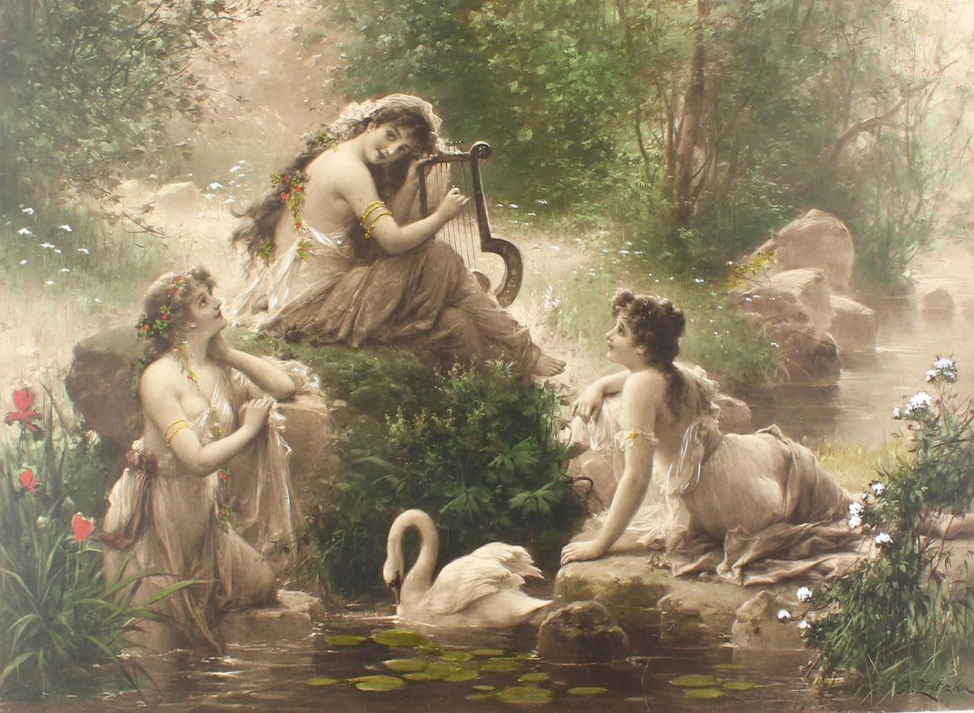 Große Abbildung Nr.2: 123-4188 Zatzka, Hans: (Künstlergraphik)