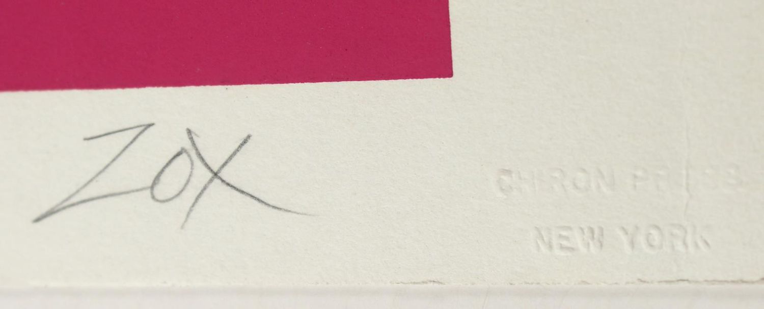 Große Abbildung Nr.2: 123-4198 Zox, Larry: (Künstlergraphik)