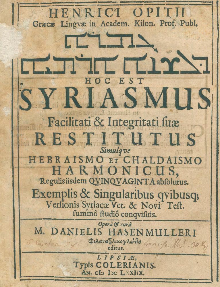Große Abbildung Nr.1: 123-425 Opitz,H.: (Judaica)