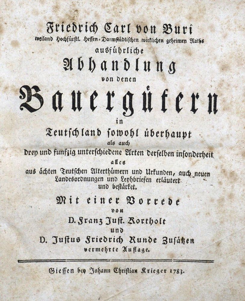 Große Abbildung Nr.1: 123-432 Buri,F.C.v.: (Juridica und Kriminologie)
