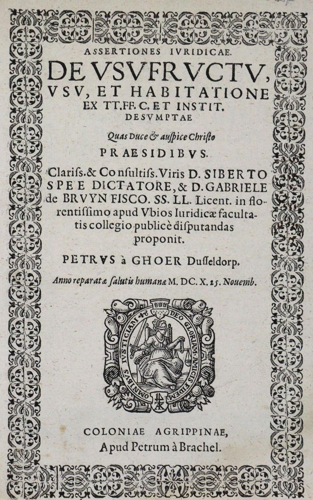 Große Abbildung Nr.1: 123-441 Köln.: (Juridica und Kriminologie)