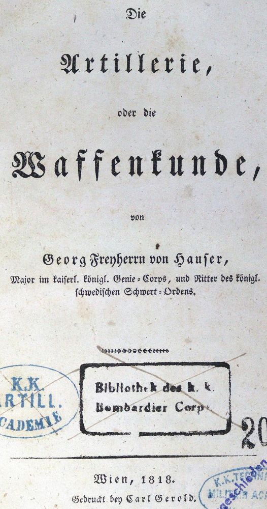 Große Abbildung Nr.1: 123-500 Hauser,G.v.: (Militaria)