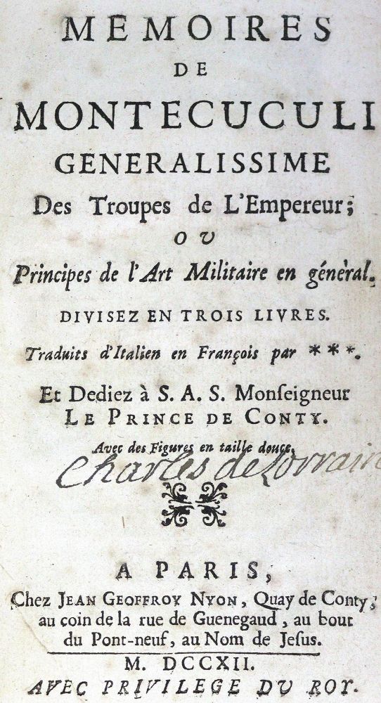 Große Abbildung Nr.1: 123-508 Montecuculi,(R.de).: (Militaria)