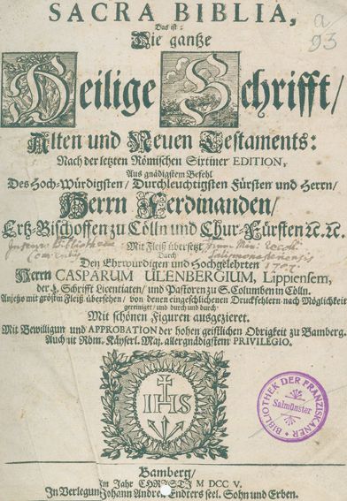 Große Abbildung Nr.1: 123-51 Biblia germanica.: (Bibeln)