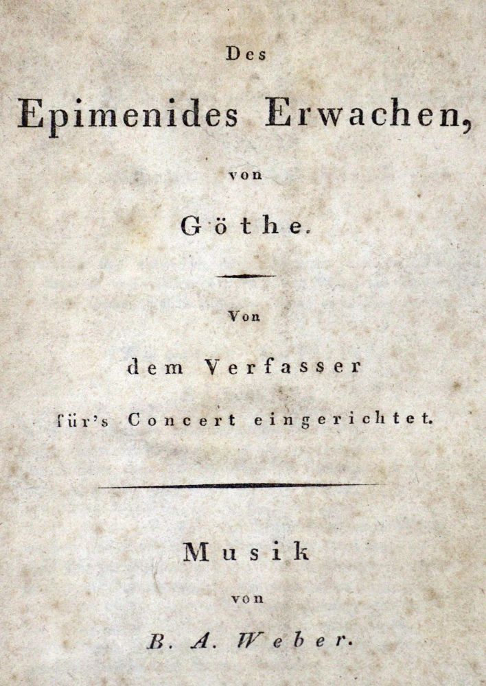 Große Abbildung Nr.1: 123-531 Weber,B.A.: (Musik, Goethe)