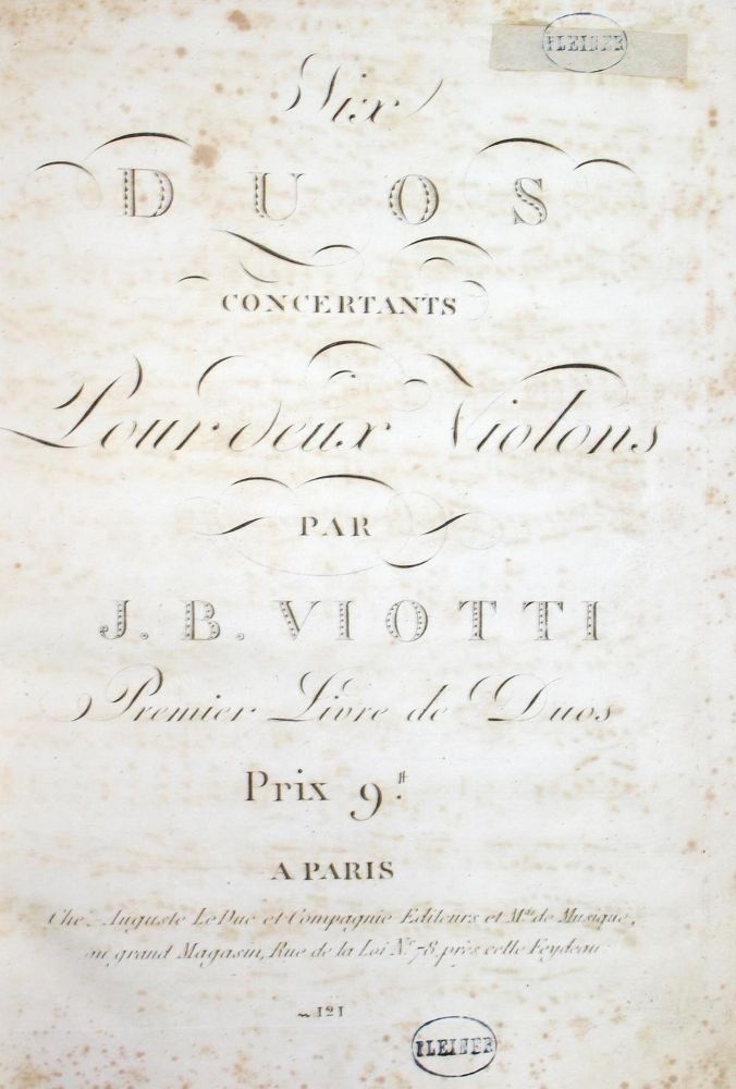 Große Abbildung Nr.11: 123-548 Viotti,J.B.: (Musik)