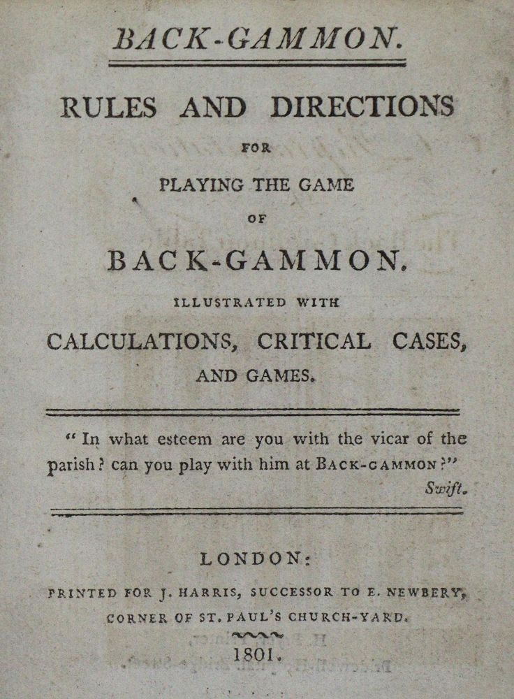 Große Abbildung Nr.1: 123-567 (Hoyle,E.).: (Spiele, Backgammon)