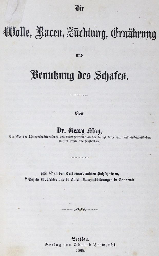 Große Abbildung Nr.1: 123-610 May,G.: (Land- und Forstwirtschaft, Landwirtschaft, Schafzucht)