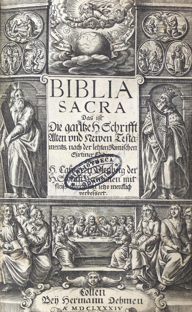 Große Abbildung Nr.1: 123-62 Biblia sacra.: (Bibeln)