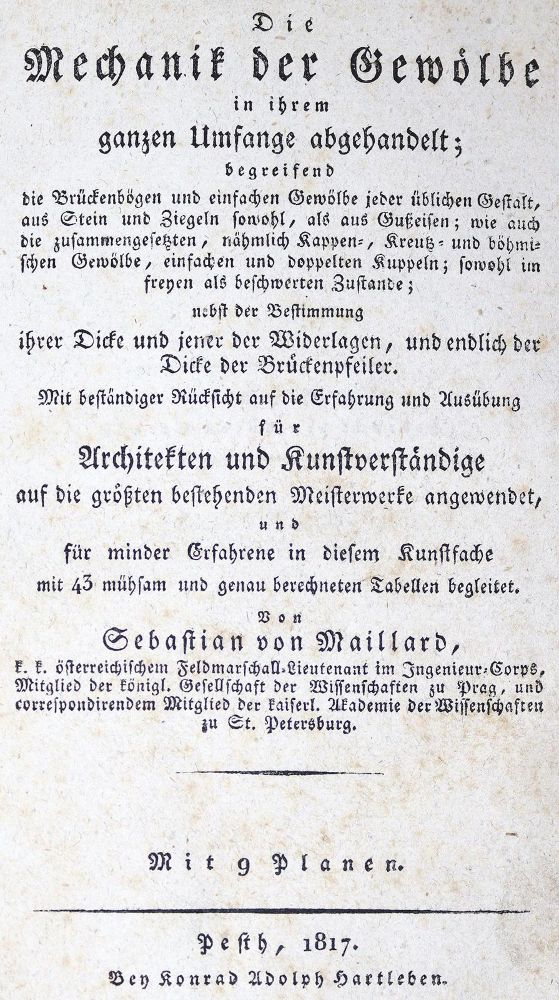 Große Abbildung Nr.1: 123-625 Maillard,S.v.: (Architektur)