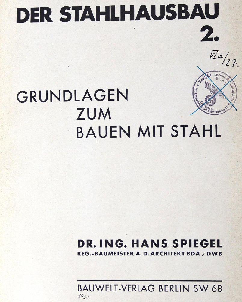Große Abbildung Nr.1: 123-627 Spiegel,H.: (Architektur)