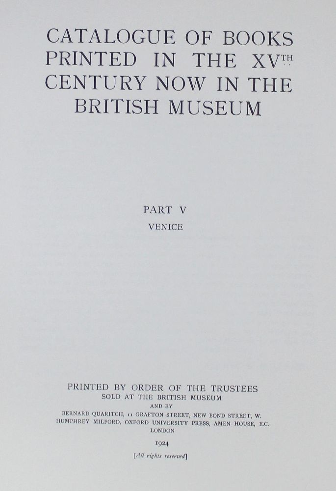 Große Abbildung Nr.1: 123-670 Catalogue of Books: (Bibliographie und Buchwesen)