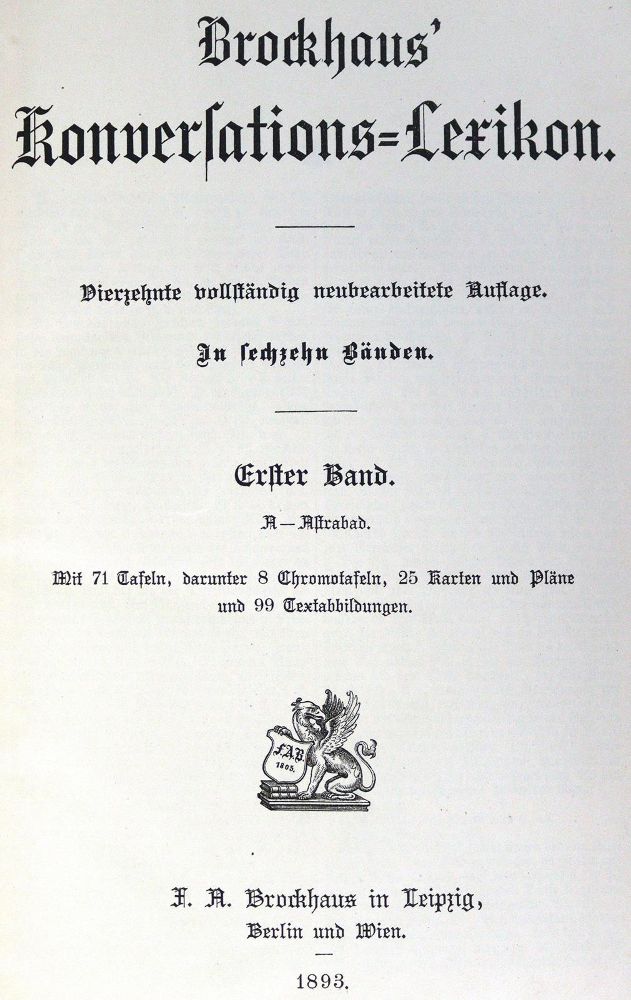 Große Abbildung Nr.1: 123-699 Brockhaus: (Lexika - Wörterbücher - Sprachwissenschaften, Einband)