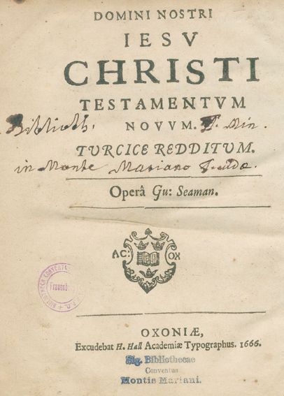 Große Abbildung Nr.1: 123-71 Seaman,W. (Übers.): (Bibeln, Türkei)