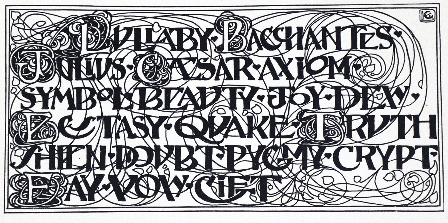 Große Abbildung Nr.1: 123-714 Larisch,R.v.: (Typographie und Kalligraphie)
