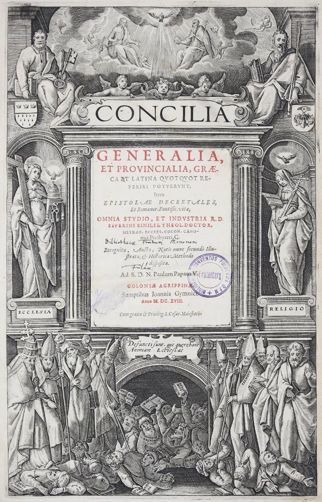 Große Abbildung Nr.1: 123-75 Binius,S.: (Alte Drucke, Handschriften und Theologie)