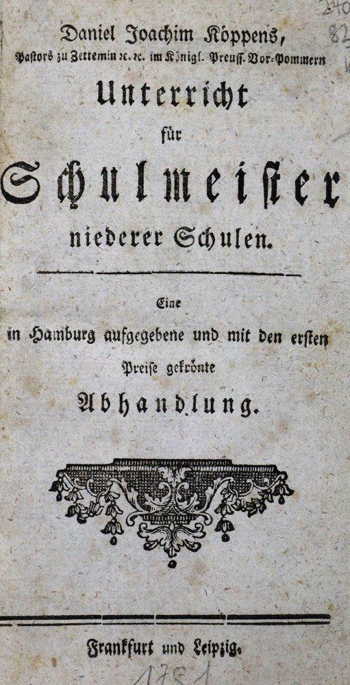 Große Abbildung Nr.1: 123-793 Köppen,D.J.: (Pädagogik)