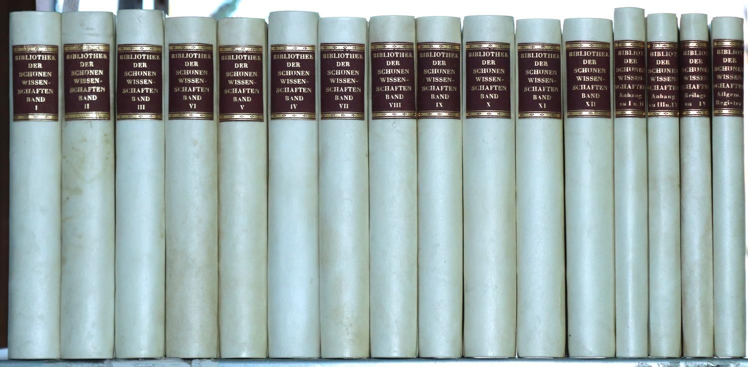 Große Abbildung Nr.3: 123-840 Bibliothek der schönen Wissenschaften: (Literatur und illustrierte Bücher bis 19.Jahrhundert)