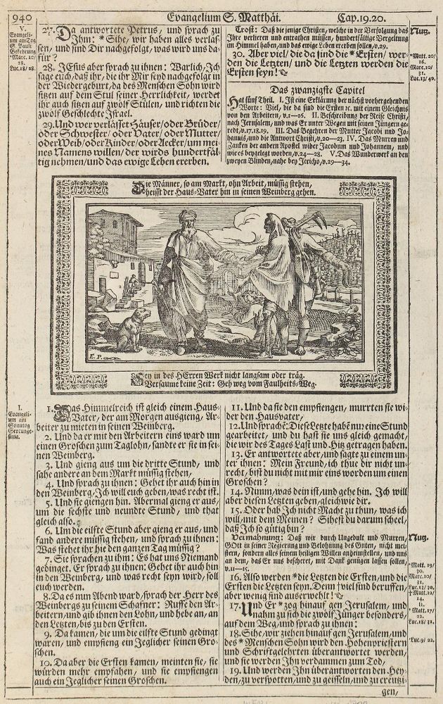 Große Abbildung Nr.1: 123-85 Bibelillustration.: (Buchholzschnitte)
